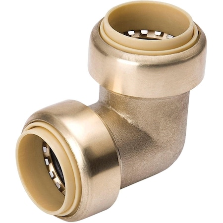 Proline 3/4 In. PF x 3/4 In. PF 90 Deg. Push Fit Brass Elbow 1/4 Bend 6631-004